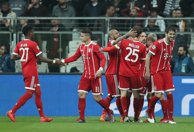 En este momento estás viendo Champions League: Bayern Múnich clasificó a los cuartos de final