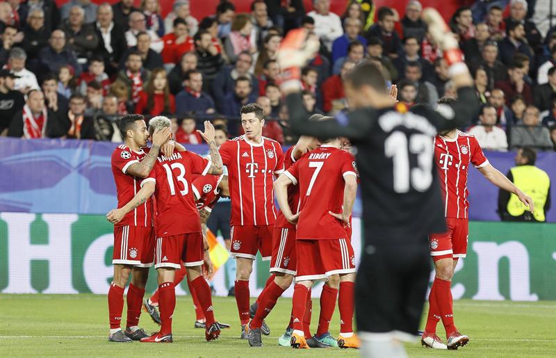 En este momento estás viendo Champions League: Bayern Múnich sacó ventaja en su visita al Sevilla