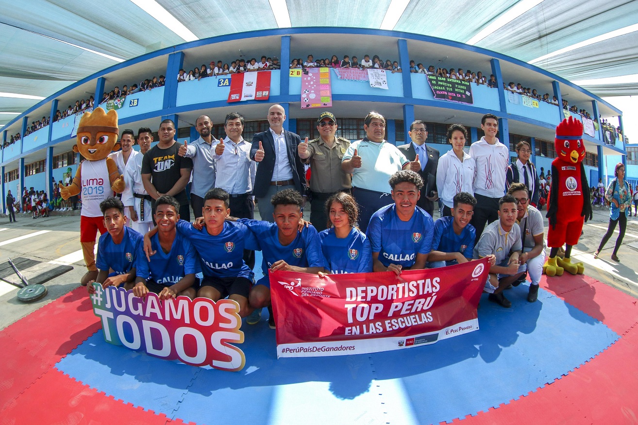 En este momento estás viendo IPD presentó el programa “Deportistas top Perú en las escuelas 2019” en la IE José Olaya Balandra en el Callao