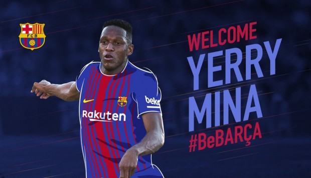 Lee más sobre el artículo Barcelona fichó al colombiano Yerry Mina