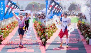 Lee más sobre el artículo Lima vibró con el triatlón mundial: Martín Baeza y Léa Riccoboni conquistaron el IRONMAN 70.3 Perú